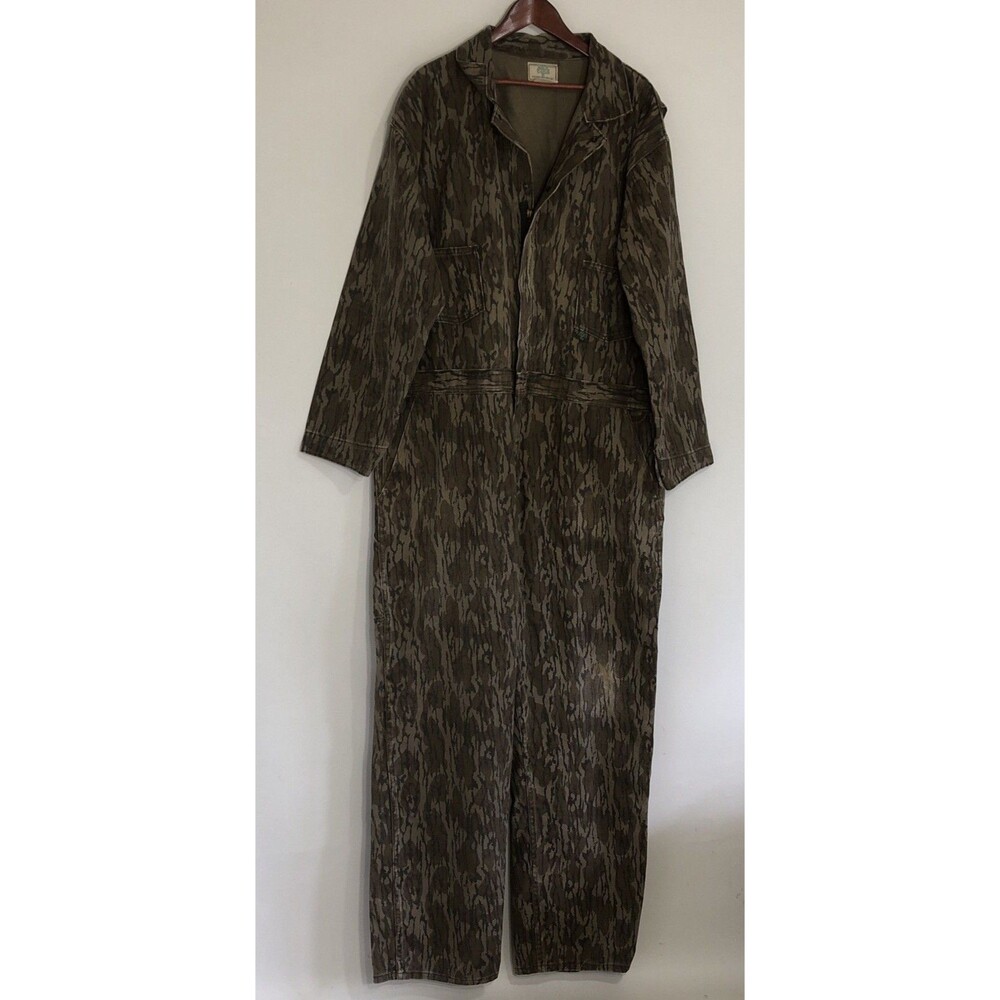 Mossy Oak Camouflage Bottomland Coveralls 2XL Regular Unlined Vintage USA Camo